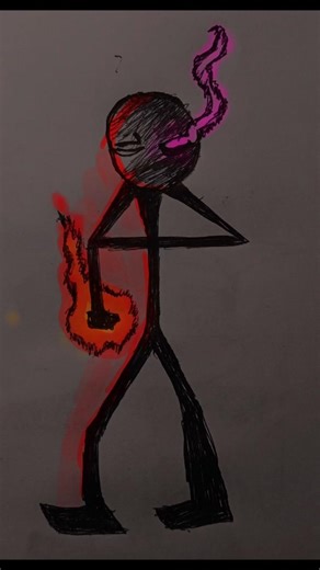 how to draw stick figure | stickman in 16 second 😱🤯 #stickman #drawing #art #shorts #shortsfeed