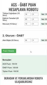 AGS - ÖABT 🧮 Calculate Your Exam Score in Seconds!