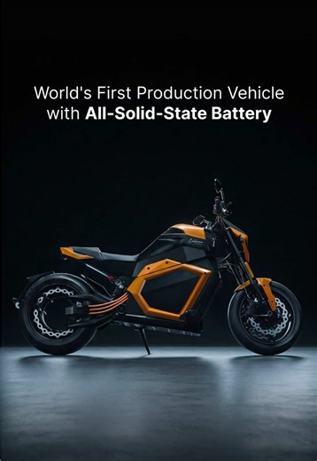All-Solid-State Batteries Are Here! We are proud to be the first in the world to bring all-solid-state battery technology into a production motorcycle - and it's available for customers now. This milestone, achieved in collaboration with Donut Lab, marks a major breakthrough not only for two-wheeled transport but for the entire electric mobility sector. The leap to all-solid-state is here. With it comes: • Up to 370 miles (600 km) of range • Add 186 miles (300 km) in under 10 minutes • No fire r