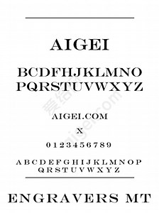 Engravers MT字体下载 - 字体_ttf素材 免费下载 - 爱给网