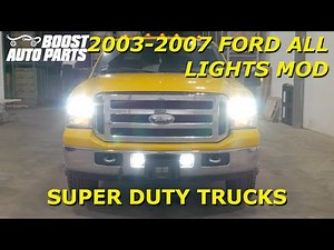 Fog Lights on with High Beams (All Lights Mod) - 2003-2007 Ford Super Duty F250/F350/F450/F550 Truck
