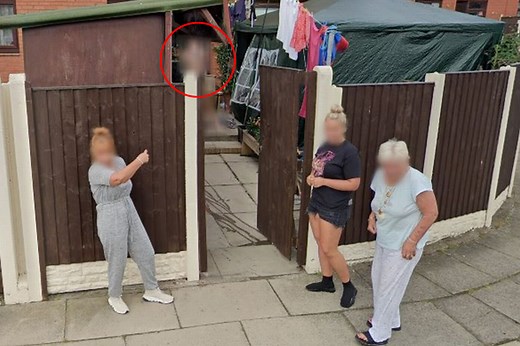 Google Maps sleuths spot woman flashing Street View car as it drives past home