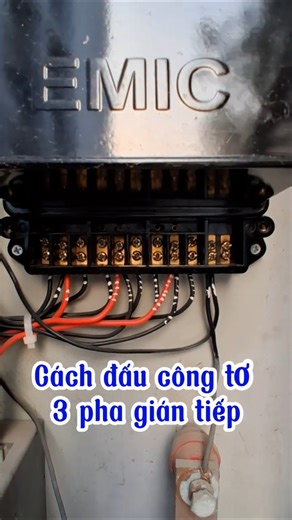Bí Quyết Đấu Công Tơ 3 Pha Gián Tiếp EMIC Chuẩn Nhất | How To Wire 3 Phase Indirect Meter #Shorts
