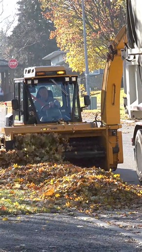 1.1M views · 6.4K reactions |  No more clogged stormwater drains; collect neighbourhood leaves with the Leaf Loader! Explore the Leaf Loader: https://tracklessvehicles.com/products/leaf-loader/ #leaves #leafcleanup #leafcollection #leafloader | Trackless Vehicles | Facebook