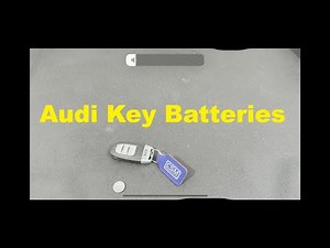 Audi Remote Key Fob Battery Replacement (Early Proximity Type)