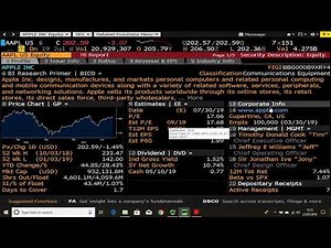 Basic Navigation in Bloomberg default
