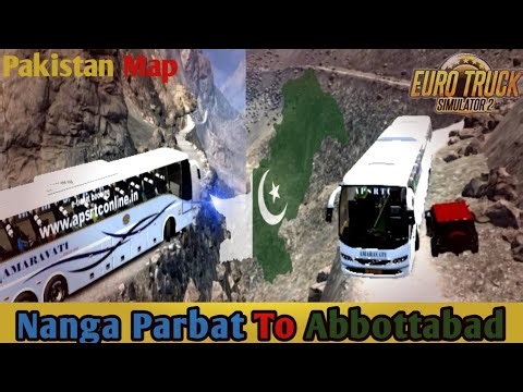Bus Driving in PAKISTAN | Nanga Parbat to Abbottabad | Euro Truck Simulator 2