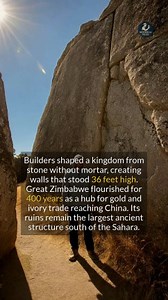 The massive stone walls of Great Zimbabwe were built entirely without mortar, but what held them up? #ancienthistory #archaeology | Historical Files