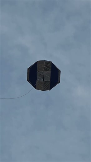 Hectagonal Box Kite #kiteflying #boxkite #patang