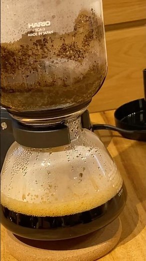 コーヒーサイフォンで暖まる☕️😋