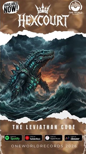 HEXCOURT - THE LEVIATHAN CODE (Symphonic Power Metal 2026) #powermetal #symphonicmetal #heavymetal
