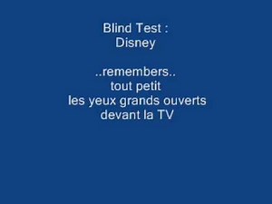 blind test disney