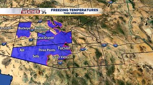 3.4K views · 43 reactions | Cold air settles over southern Arizona for the weekend with freezing temperatures back in the forecast | KGUN 9 | Facebook