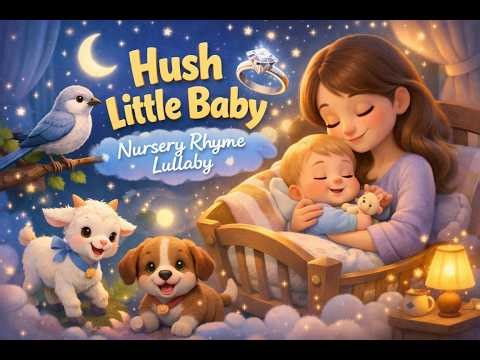 Hush Little Baby | Soothing Nursery Rhyme Lullaby for Babies & Toddlers 🌙🍼