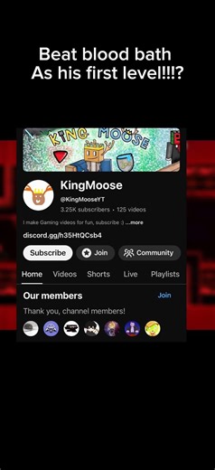 HIS FIRST LEVEL BEATEN IS BLOOD BATH???