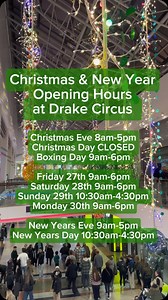 Save this for later ✨ There’s plenty of time to shop those last minute Christmas Eve gifts this year with over 40 stores opening early at 8am ️ | Drake Circus | Facebook