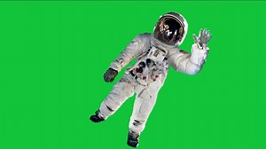 Green Screen, Floating, Waving. Free Stock Video