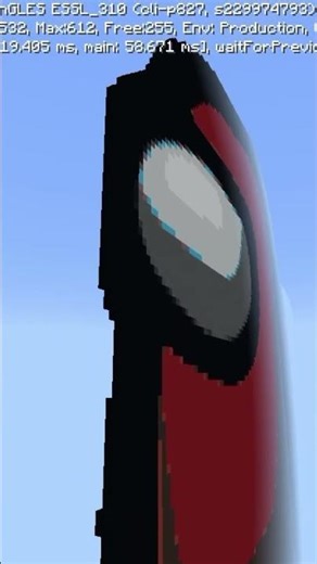 among us statue in Minecraft #Minecraft