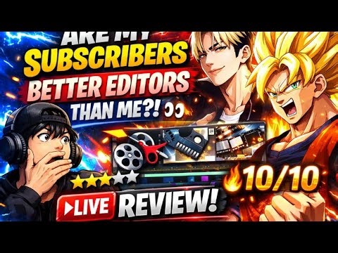 Rating Your Edits LIVE 🔴 | Anime & Manhwa Edition