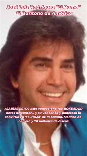 José Luis Rodríguez El Puma El Barítono de América #reels #shorts #historia