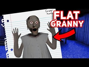 Flat Granny EXPLORES HER NEW HOUSE!!! | Granny The Mobile Horror Game (Fan Game/ Knock Off)