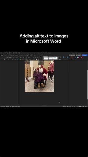 How to add alt text to images in Microsoft Word #accessibility #tutorials #blind