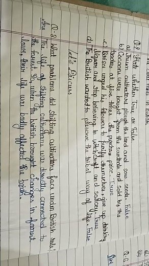 Class 8 chapter 4 history Question Answer