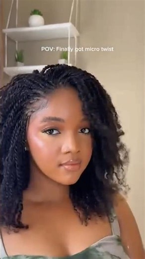 Micro twist inspo 🍂 Sub for more #hairstyle