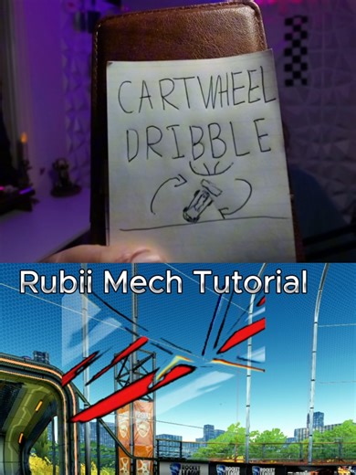 Cartwheel Dribble Tutorial ❗ 👀 #fyp #fypシ #rocketleague #rl #rubiirl | rocket league