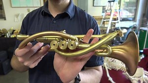 This instrument is at about 90%... another hour or two and it should be completed! I put BJ on the spot with this - he played it with zero warmup... first notes of the day are what you are hearing. This horn is extremely present... projects like crazy and very, very even. Every note all over the horn feels like the middle register. Hope you enjoy this video... more to follow! | David Monette Trumpets