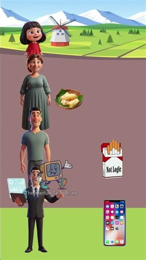 Adek Makan Tempek #animasulucu #cartoon #funny #funnycartoon #kartun #animasi #animation #shorts