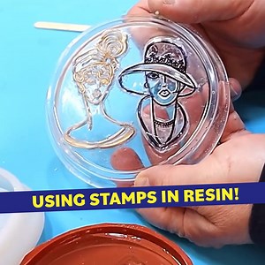 Can You Use Stamps In Resin? *Testing It Out* | Steve McDonald Arts & Crafts