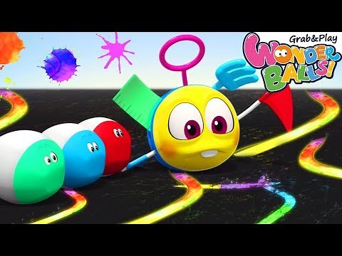 Magical Colors Painting | Learn Colors Ball Pit | Squishy Wonder Balls Cartoon Compilation