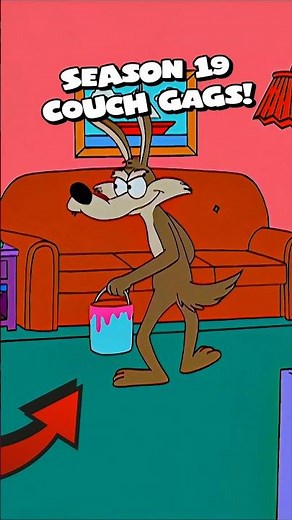 Top 5 Best Simpsons Season 19 Couch Gags! 🐺 #simpsons #shorts