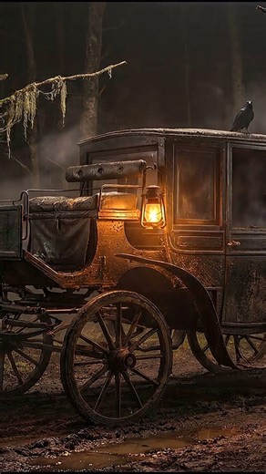 8K Haunted Forest Carriage Ambience 🐦🌲 – 2 Hours of Dark Woods & Eerie Night Sounds