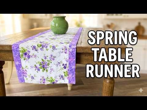 How to Sew a Professional Table Runner (Any Length You Want!)