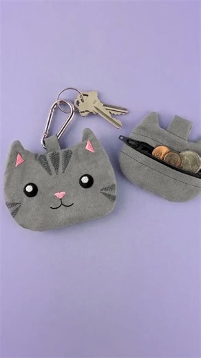 4.1K views · 80 reactions | There's a new in-the-hoop cat coin purse!...