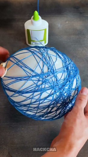 Easy DIY Thread Ball Decor! #crafts