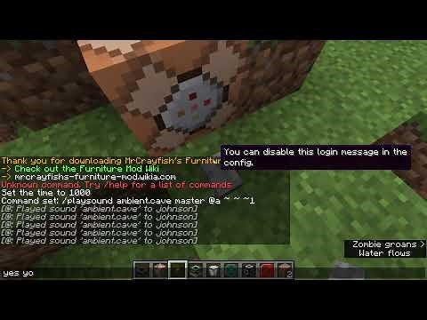 Minecraft cave sounds command