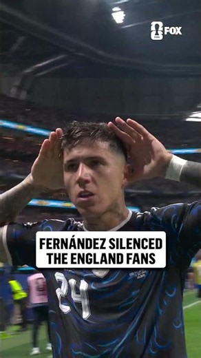 Enzo Fernández's celly after his goal vs England was COLD 🥶