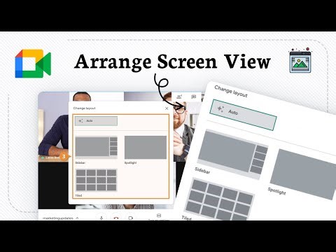 How to change layout in Google Meet (View Options)