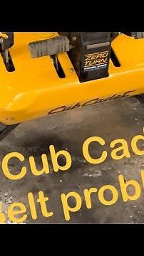 Cub Cadet RZTS transmission drive belt keeps coming off?????