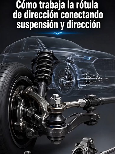 ⚖ ¿Cómo funciona la rótula de dirección al conectar la suspensión con el sistema de dirección? 🚗 ⚙️ #mecanica #automotriz #muñones