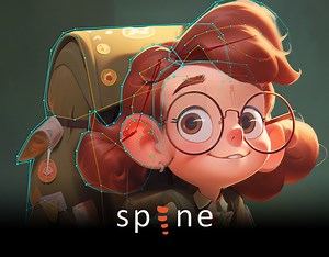 Spine 2d Character Animation Girl Scout Idle/Walk - Max Turkin