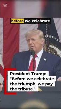 Trump's Powerful Message on Sacrifice and Liberty