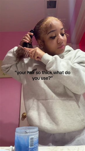 User Unknown (@kaykayslayallday)’s video of thick hair