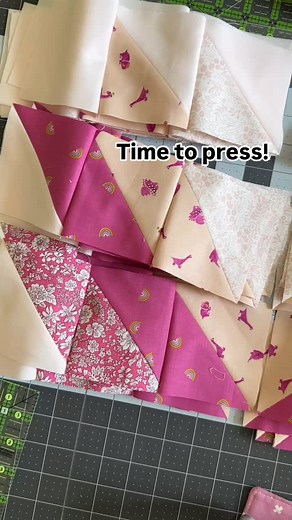 4 comments | Working on the Lottie Quilt this week! These pink prints are making it so fun! #lottiequilt #penelopehandmadepatterns #modernquilting #onlinefabricstore #quiltingfabric | Fabric and Reason | Facebook