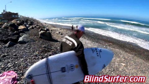 Rob Machado gives Blind Surfer his Sunday board - TRAILER