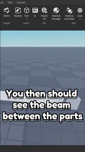 How to add BEAMS | Short | Roblox Studio