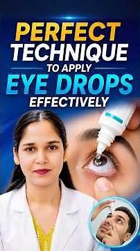 How to Apply Eye Drops Correctly | Most People Do It Wrong! 👁️💧